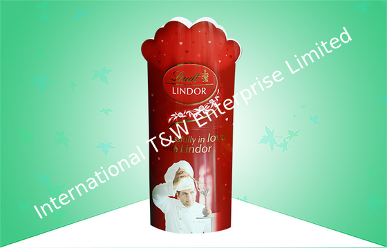 Harga yang bagus Chocolate Popup Sign Totem Tampilan Kardus Standees Lama Dengan Hot Stamping on line
