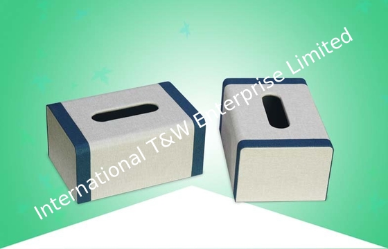 Harga yang bagus Tissue Gift Custom Packaging Box Papan Kayu Tebal Dengan Berkelompok / Kain on line