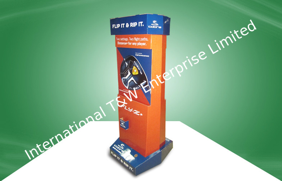 Harga yang bagus Lanimation Golf Pole Corrugated Cardboard Display Stands With Eye - catching Design on line
