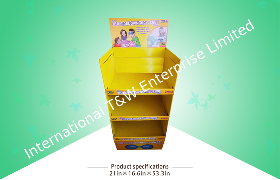 Harga yang bagus Eye Catching Custom POP Cardboard Menampilkan Pemasangan Mudah Berdiri Bebas on line