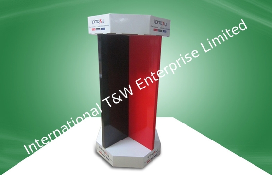 Harga yang bagus Iphone Accessory Products Cardboard Free Standing Display Units Eight-Face-Show Design on line