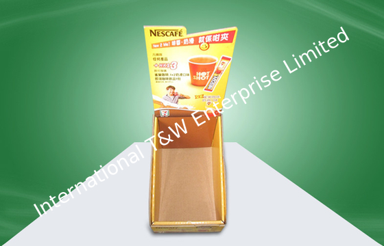 Harga yang bagus Nestcafe  Promotional Cardboard Countertop Display 4 Colors Offset Printing on line