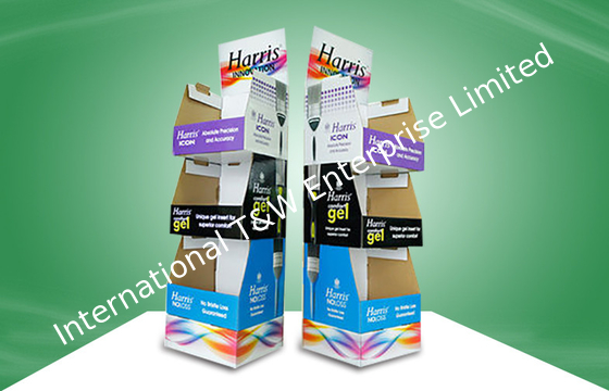 Stable PDQ Cardboard Advertising Display Recyclable Matt PP lamination