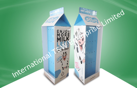 Harga yang bagus Tampilan Lantai Karton Walmart POP Berdiri Dengan Kait, Dapat Dilipat on line